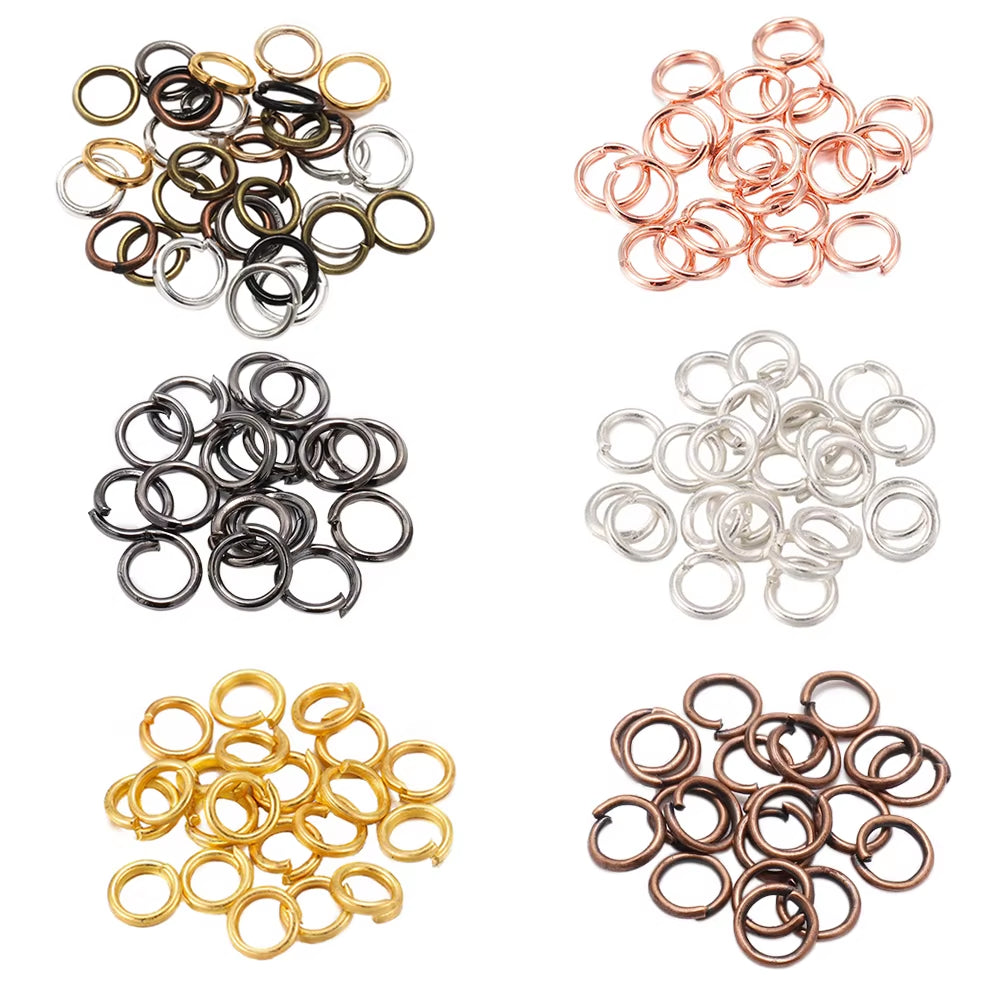 50-200Pcs/Lot 3-20 Mm Jump Rings Split Rings Connectors for Diy Jewelry Finding Making Accessories Wholesale Supplies