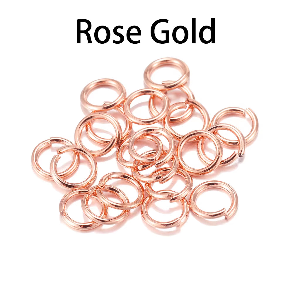 50-200Pcs/Lot 3-20 Mm Jump Rings Split Rings Connectors for Diy Jewelry Finding Making Accessories Wholesale Supplies