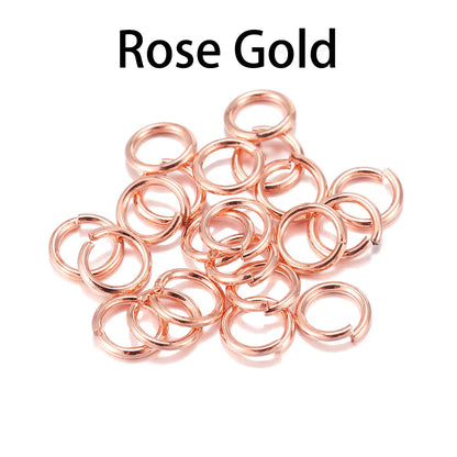 50-200Pcs/Lot 3-20 Mm Jump Rings Split Rings Connectors for Diy Jewelry Finding Making Accessories Wholesale Supplies